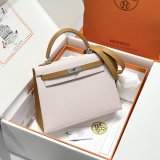 Best Hermes human handmade stiching bag Hass Epsom leather 25cm