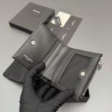 CASSANDRE MATELASSE bi-fold wallet in grain leather