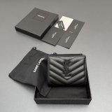 CASSANDRE MATELASSE bi-fold wallet in grain leather