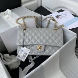 TOP CC Flap 1112 Caviar leather Handbags 25CM