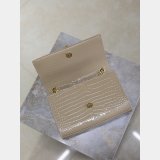 Luxury YSL KATE TASSEL Croco Vein Handbag