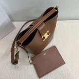7 Star Celine Triomphe Louise Bucket Bag 116613 Medium