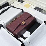 TOP CC Classical 25cm Flap 1112 Caviar leather Handbags