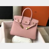 Hermes Birkin Togo leather Handbags Pink 35CM