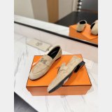 Hermes pairs Women lofer Suede