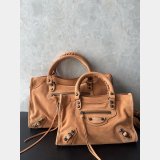 Women Le CityBag in Camel Suede Handbag
