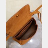 TOP Saint Laurent SUEDE Leather Kaia Small Satchel 619740