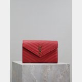 Quality YSL Designer 393953/377828 Caviar Leather Envelope Bag