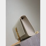 Luxury YSL KATE TASSEL Croco Vein Handbag