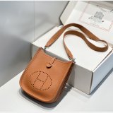 Replica Hermes Evelyne III TPM Mini golden-brown Bags