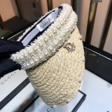 Best Christian Dior Natural raffia splicing sun Empty top hat