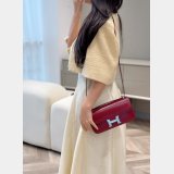 Mirror Hermes handmade Stiching Constance Elan Bag 24cm