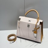 Best Hermes human handmade stiching bag Hass Epsom leather 25cm