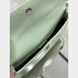 Small Prada Cleo brushed leather shoulder bag with flap