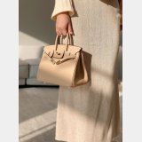 7 Star Hermes Birkin TOGO Leather Handbags 25CM