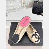CC Quilted Leather Ballerinas Women Shoes