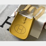 Hermes Evelyne Yellow MINI Bag Replica