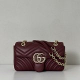 Gucci Designer 837280 GG Marmont Small Shoulder Bag