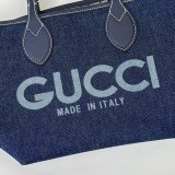 Gucci 820496 Totissima Shoulder Tote GG Denim Replica Bag