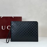 Gucci Fashion GG Emblem Pouch For Men 850224 Black Bag