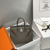 Luxury hermes birkin handbag togo leather 30cm