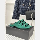 Top Quality YSL EMILIE mules in satin crepe Flat