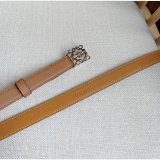 Top Loewe Pebble Grain Calf Anagram Belt 2.0CM