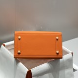 TOP hermes Human handmade stiching birkin 30cm Epsom Handbag
