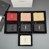 CASSANDRE MATELASSE bi-fold wallet in grain leather