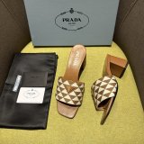 Prada Logo-plaque Slip-on Sandals