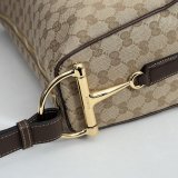 Gucci 862530/860787  Best Half Horsebit Leather Shoulder Bag