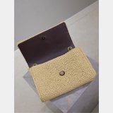 Designer Replica Saint Laurent Kate Clutch 553804 Raffia Bag