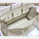 Hermes Birkin 35cm Togo leather Handbags Cream