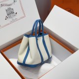 Best Hermes human handmade stiching Garden Party Bag 30cm