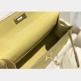 Top Hermes human handmade stichign Mini Kelly