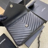 YSL Fake 392737 College Bag in Matelasse Leather