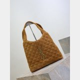 Saint Laurent(YSL) Icare Medium In Quilted Suede 858191 Bag