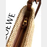 LOEWE Slit Pochette Raffia Bag