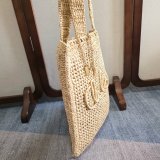 CHLOE Summer Banana tote bag in raffia