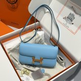 Top Quality Hermes handmade Stiching Constance Elan Bag 24cm