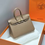 Best Hermes Birkin TOGO Leather Handbags 25CM