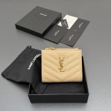 CASSANDRE MATELASSE bi-fold wallet in grain leather