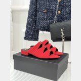 Top Quality YSL EMILIE mules in satin crepe Flat