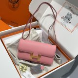 High Quality Hermes handmade Stiching Constance Elan Bag 24cm