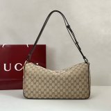 Gucci 862530/860787  Best Half Horsebit Leather Shoulder Bag