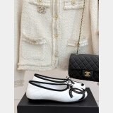 CC Quilted Leather Ballerinas Women Shoes