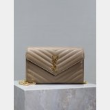 Quality YSL Designer 393953/377828 Caviar Leather Envelope Bag