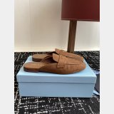 2025 Top Quality Prada Suede Slippers