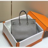 Hermes Birkin 35cm Togo leather Handbags Dark Grey