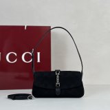 Gucci AAA+ 867156 Jackie Small Shoulder Black/Sand Bag